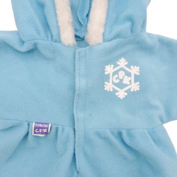 Cabbage Patch Kids Baby Doll‎ Blue Snowsuit Jumpsuit One Piece Fashion Mattel - Picture 2 of 5